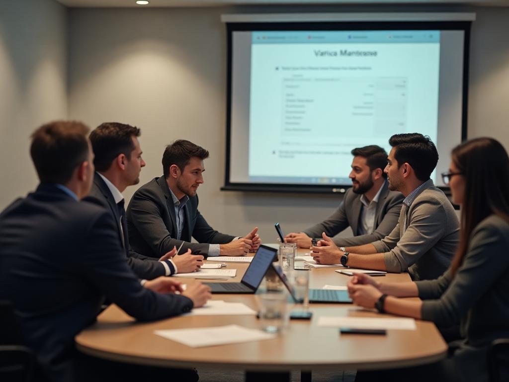 De Wolf Communications team in a meeting